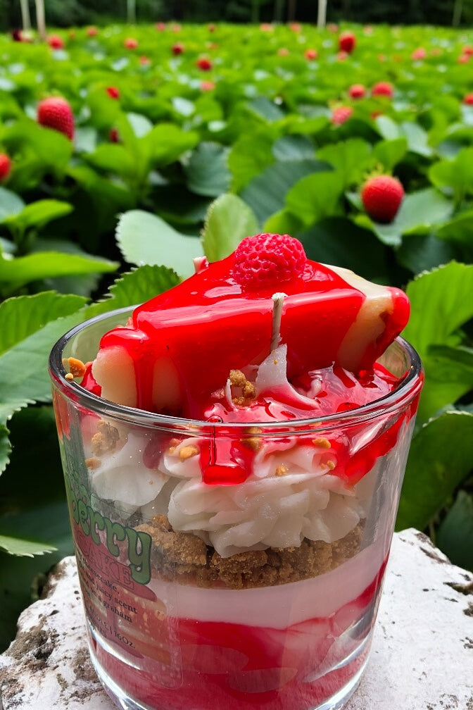 🍓Strawberry Cheesecake🍰 ParaSoy & Gel candle / 16oz