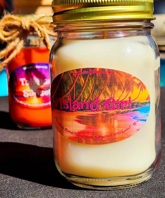 16 oz ParaSoy blend candle (Island Girl)