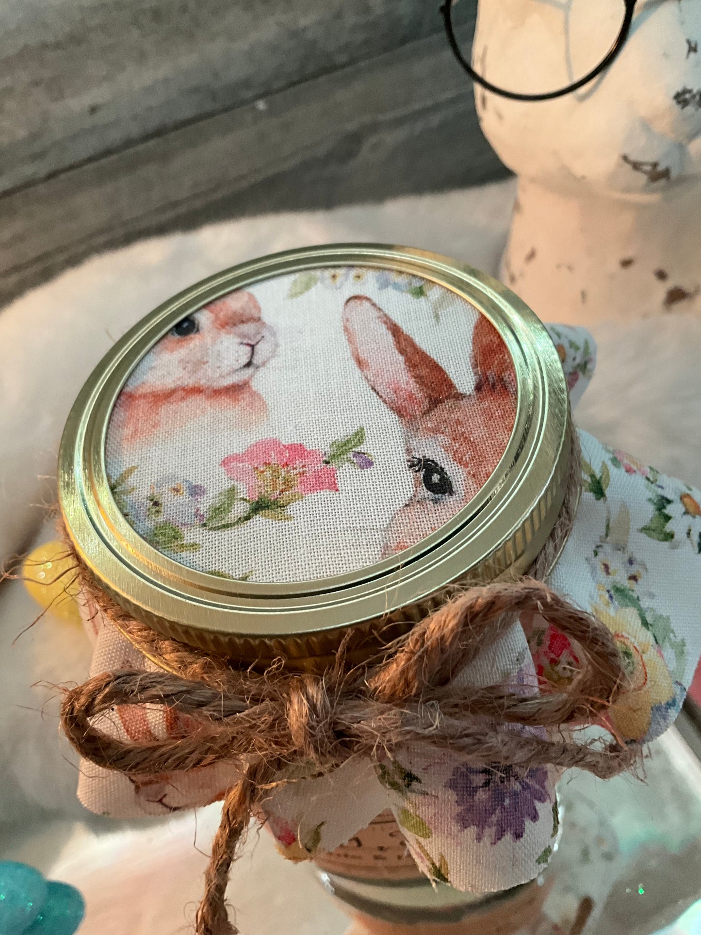 16 oz Rustic Radiance ParaSoy blend candle (Country Bunny) Easter Edition (Bunny Farts)