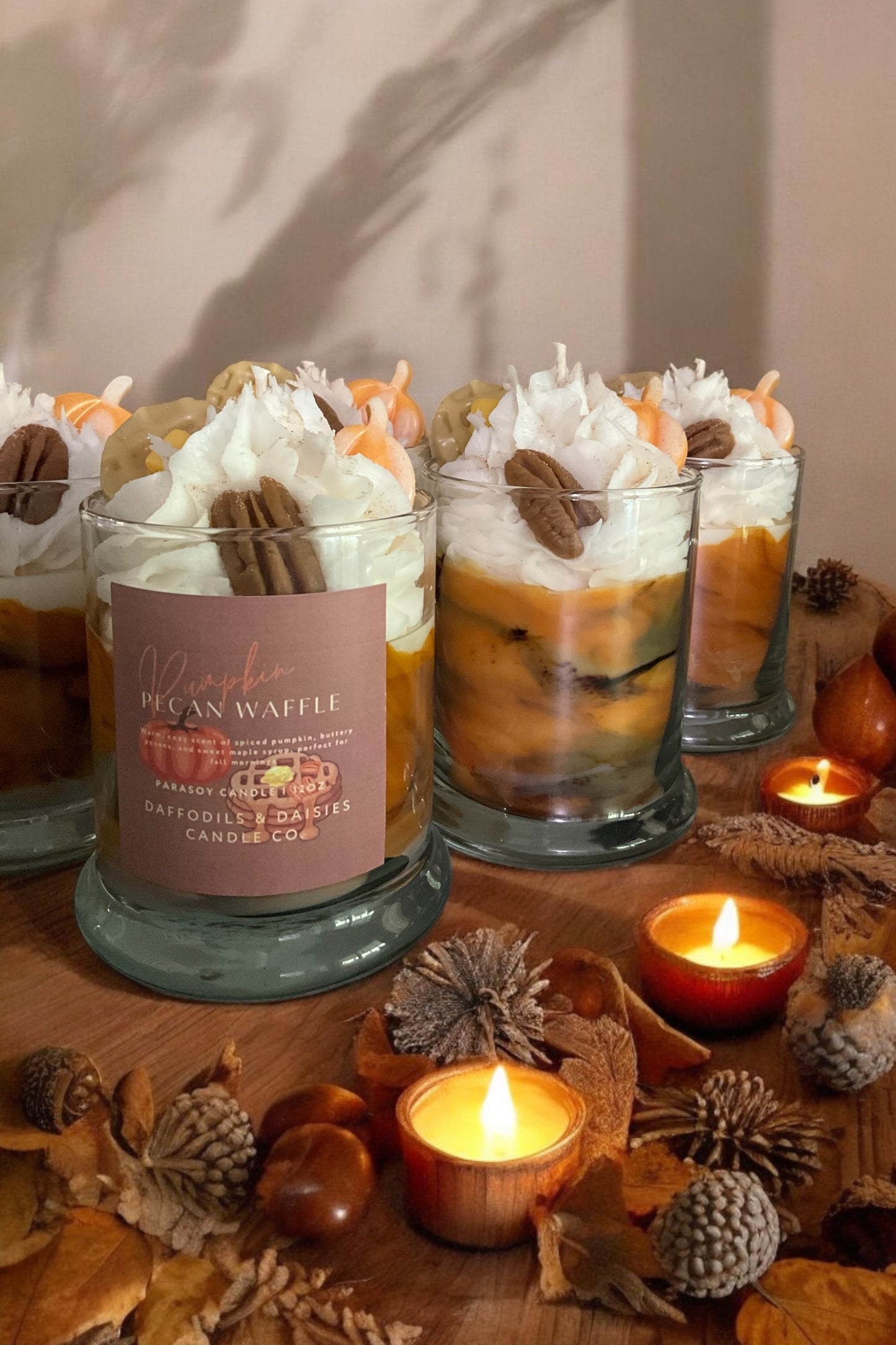 🎃🧇Pumpkin Pecan Waffle/ ParaSoy Wax Candle/ 12 oz