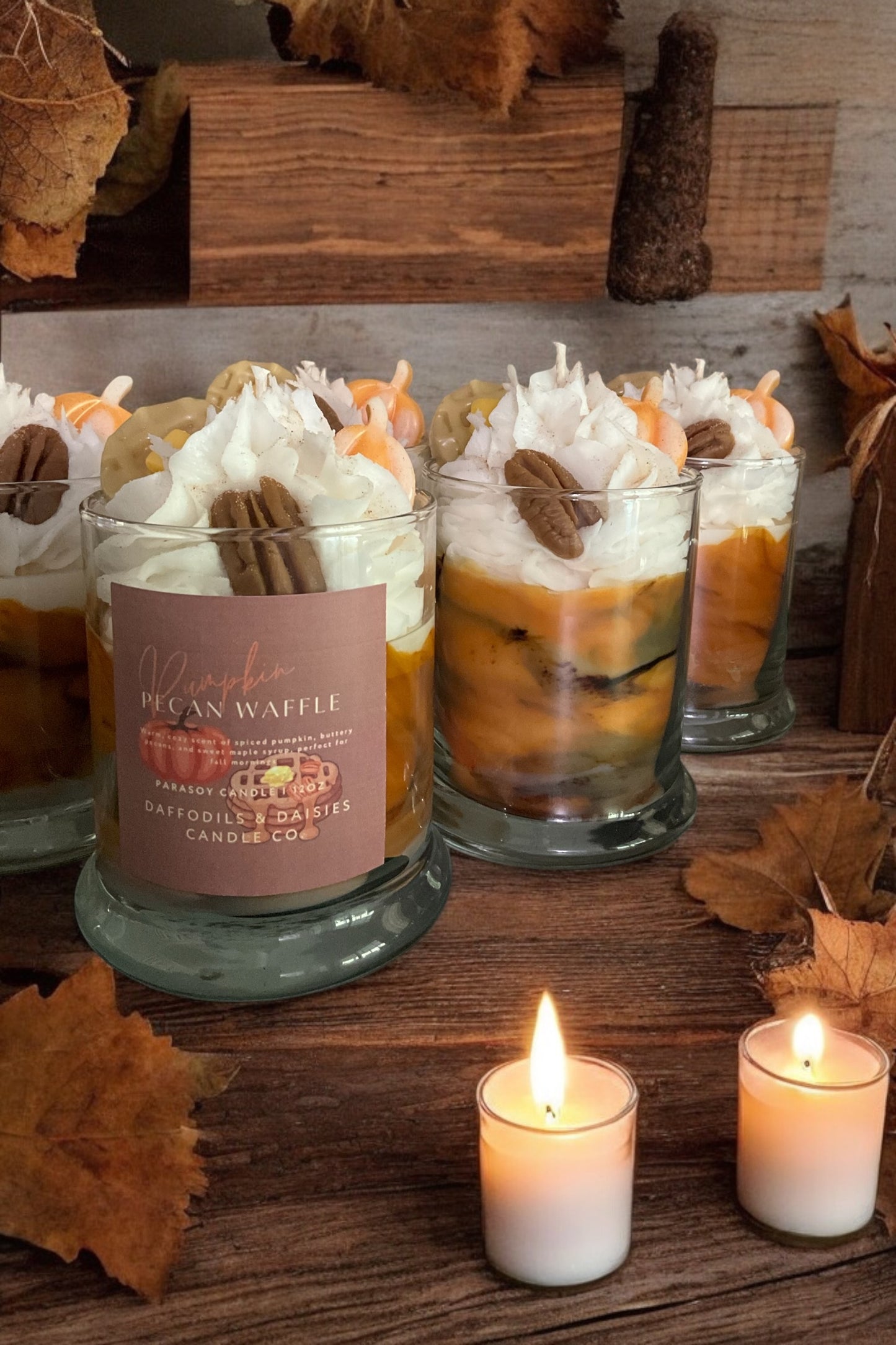 🎃🧇Pumpkin Pecan Waffle/ ParaSoy Wax Candle/ 12 oz