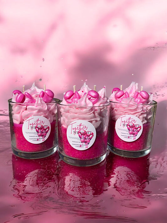 Together We Fight /Breast Cancer Awareness ParaSoy blend candle/16oz