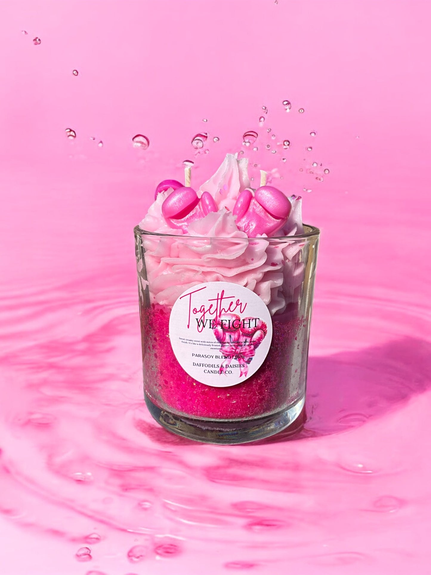 Together We Fight /Breast Cancer Awareness ParaSoy blend candle/16oz