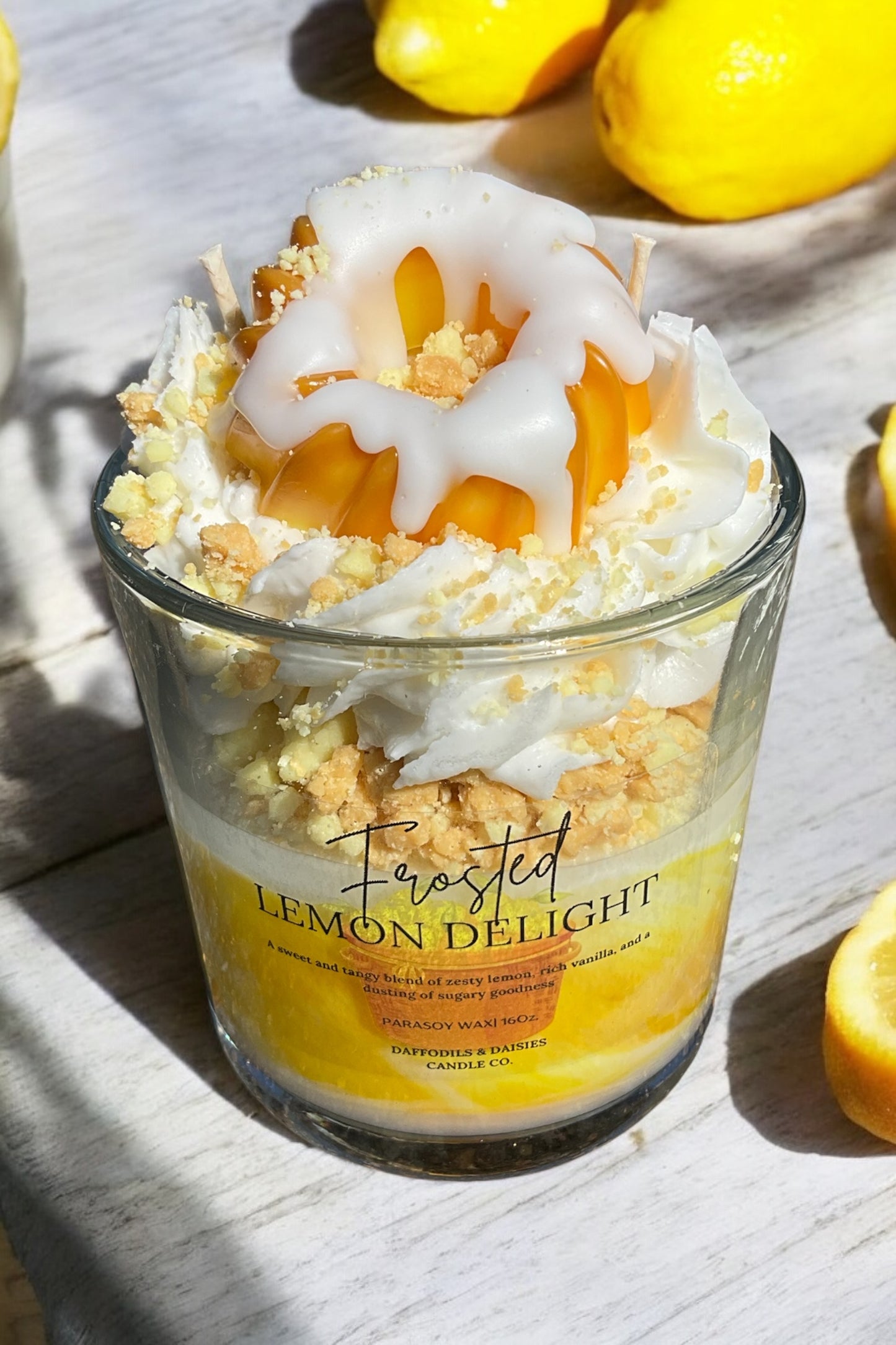 🥮🍋Frosted Lemon Delight /16 oz/Parasoy wax candle🥮🍋