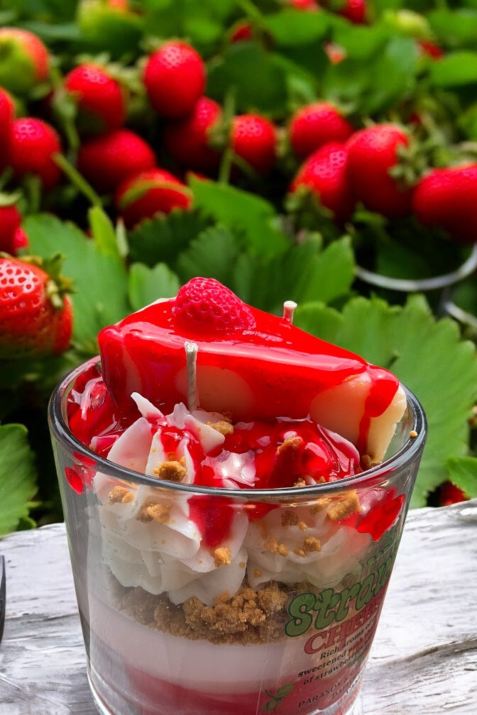 🍓Strawberry Cheesecake🍰 ParaSoy & Gel candle / 16oz