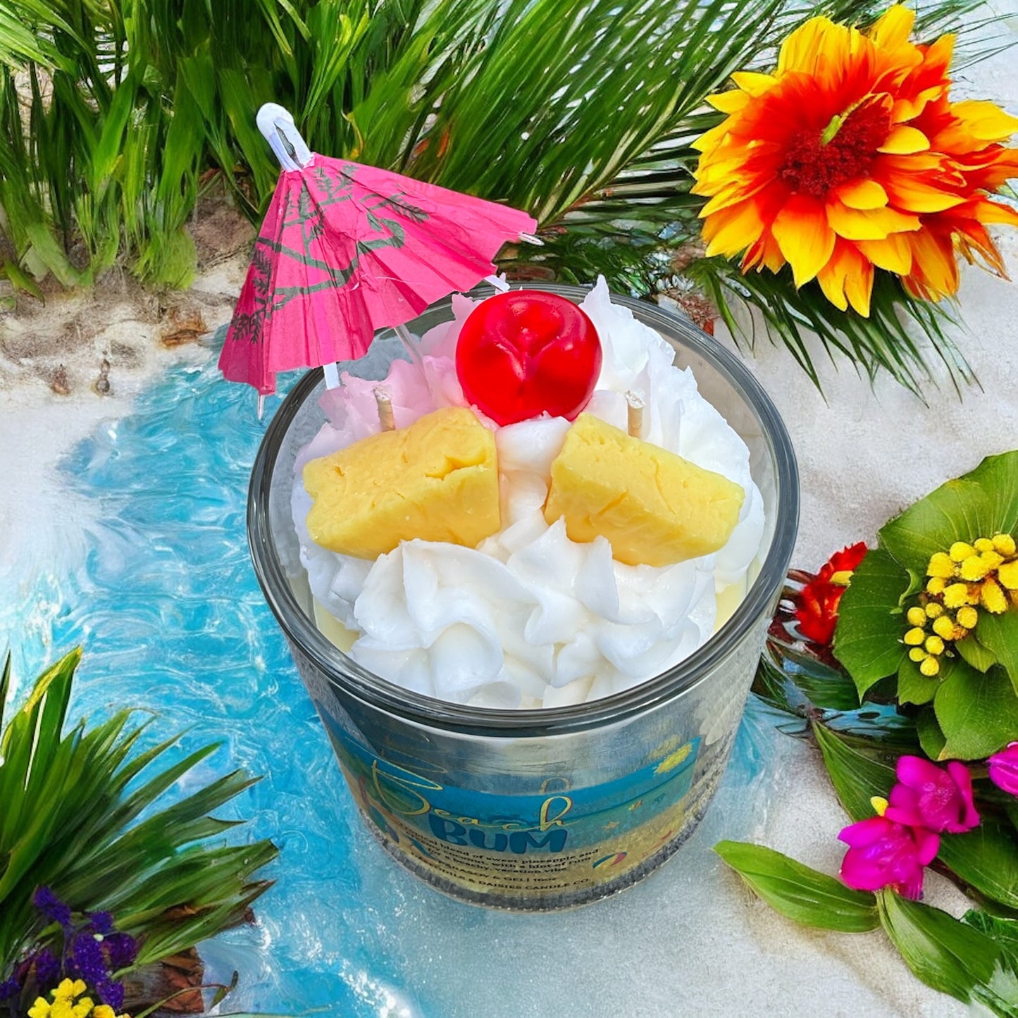 🍍Beach Bum🥥 ParaSoy & Gel candle 16 oz