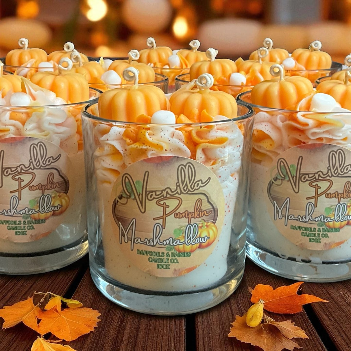 🎃Vanilla Pumpkin Marshmallow🎃 ParaSoy Wax Candle 16 oz