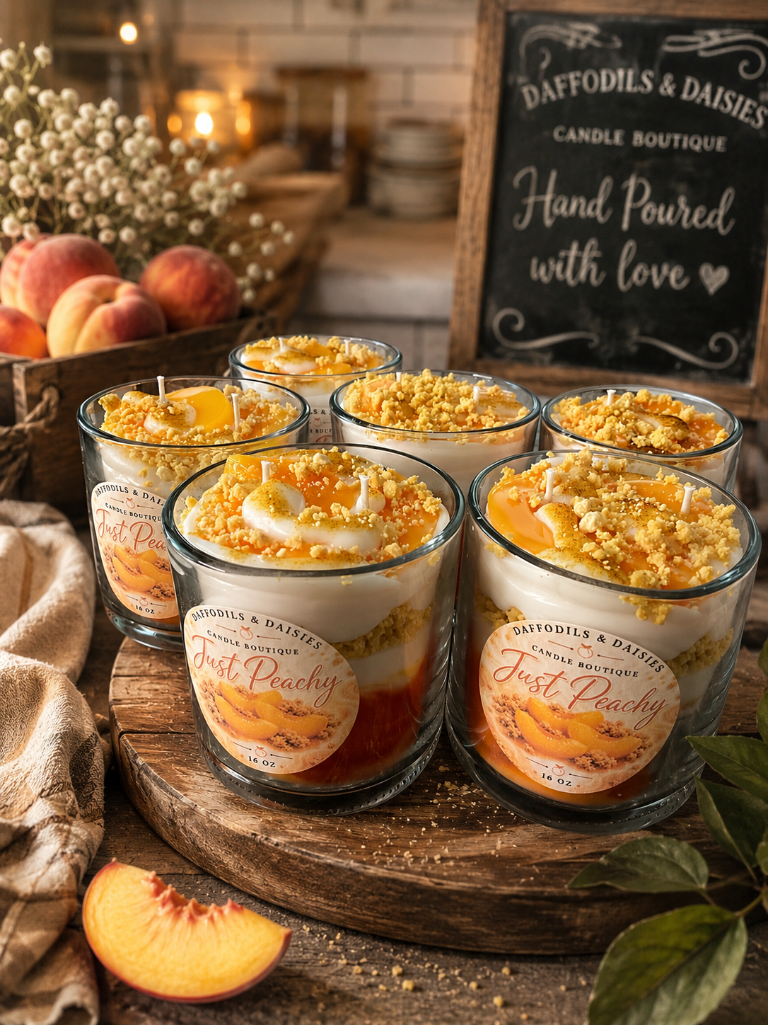 🍑Just Peachy🍑 ParaSoy & Gel Candle/ 16oz