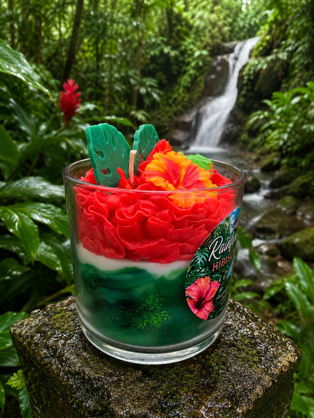 🌺🐸Rainforest Hibiscus 16oz ParaSoy Candle🐸🌺