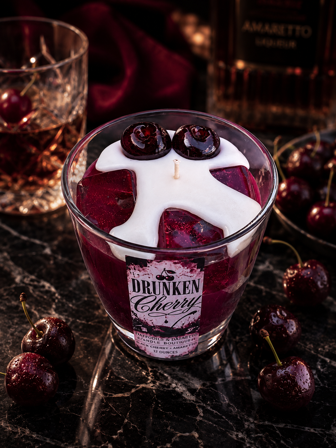 🥃🍒Drunken Cherry 12 oz ParaSoy & gel🍒🥃