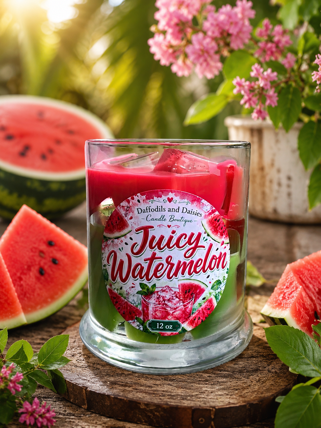 🍉Juicy Watermelon 🍉ParaSoy and Gel candle 12 oz