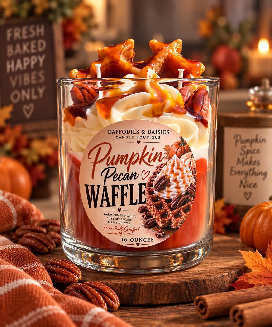 🎃🧇Pumpkin Pecan Waffle🧇🎃 16 oz ParaSoy Candle