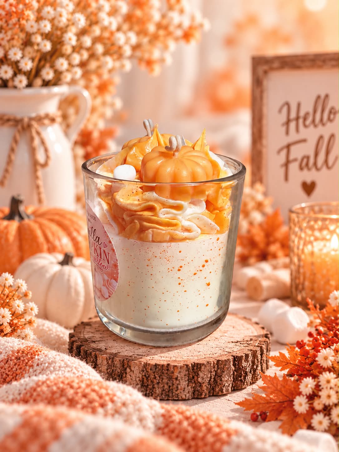 🎃Vanilla Pumpkin Marshmallow 🎃 16 oz ParaSoy Candle