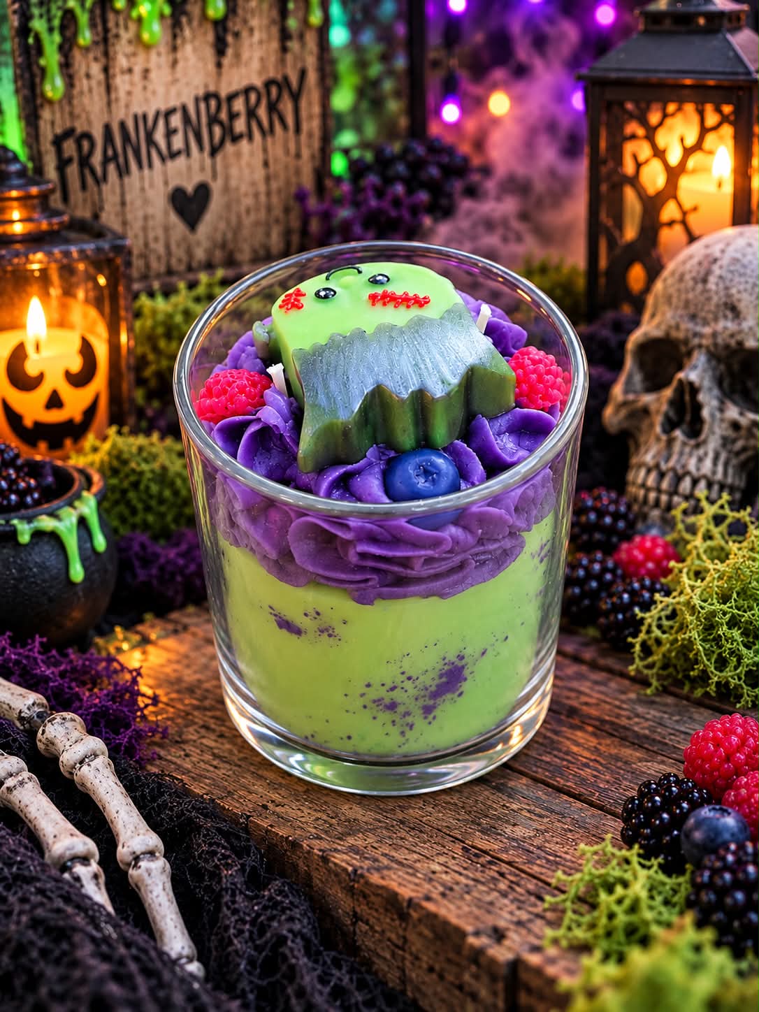 💚💜Frankenberry💜💚16 oz ParaSoy Candle