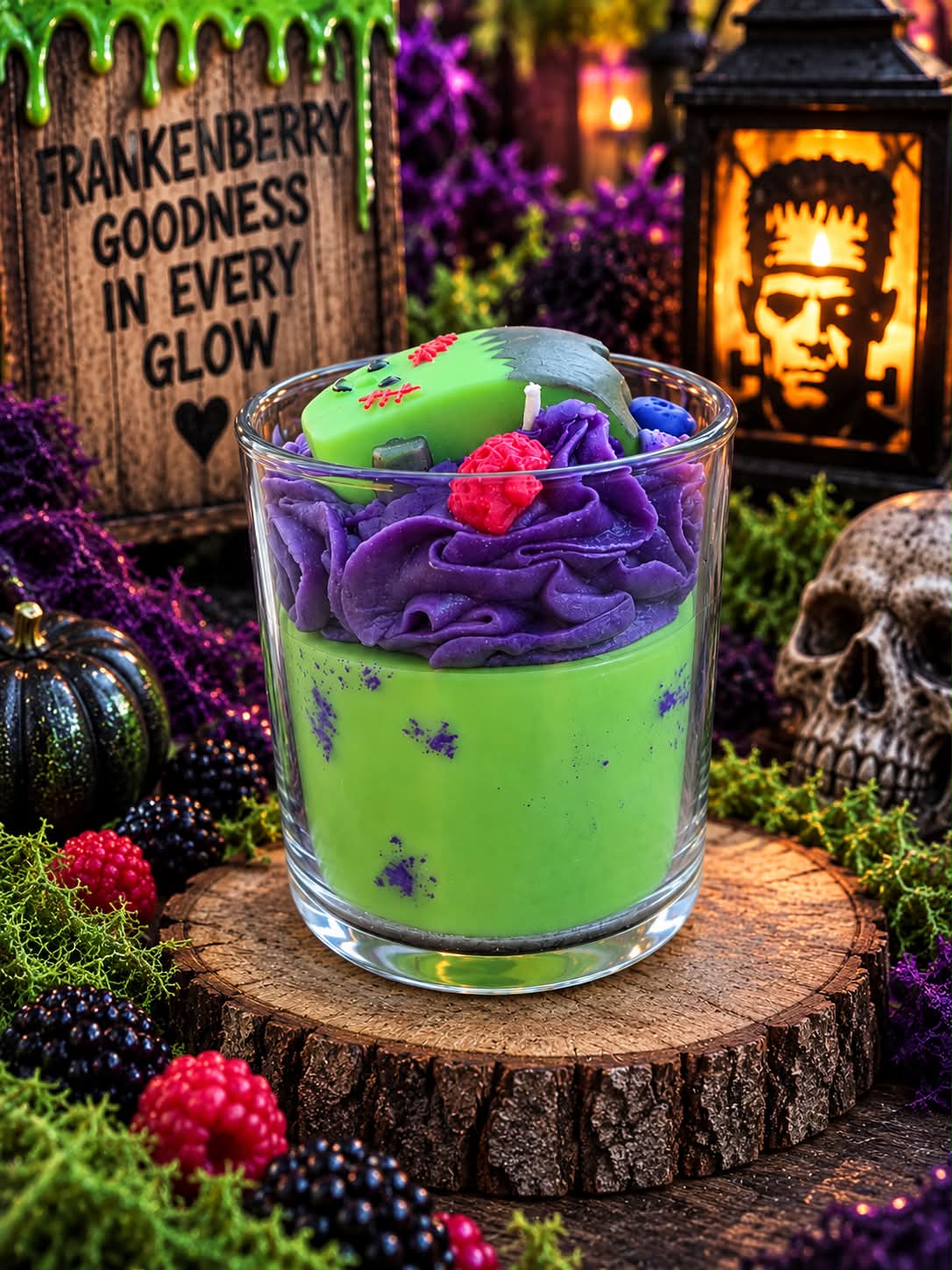 💚💜Frankenberry💜💚16 oz ParaSoy Candle