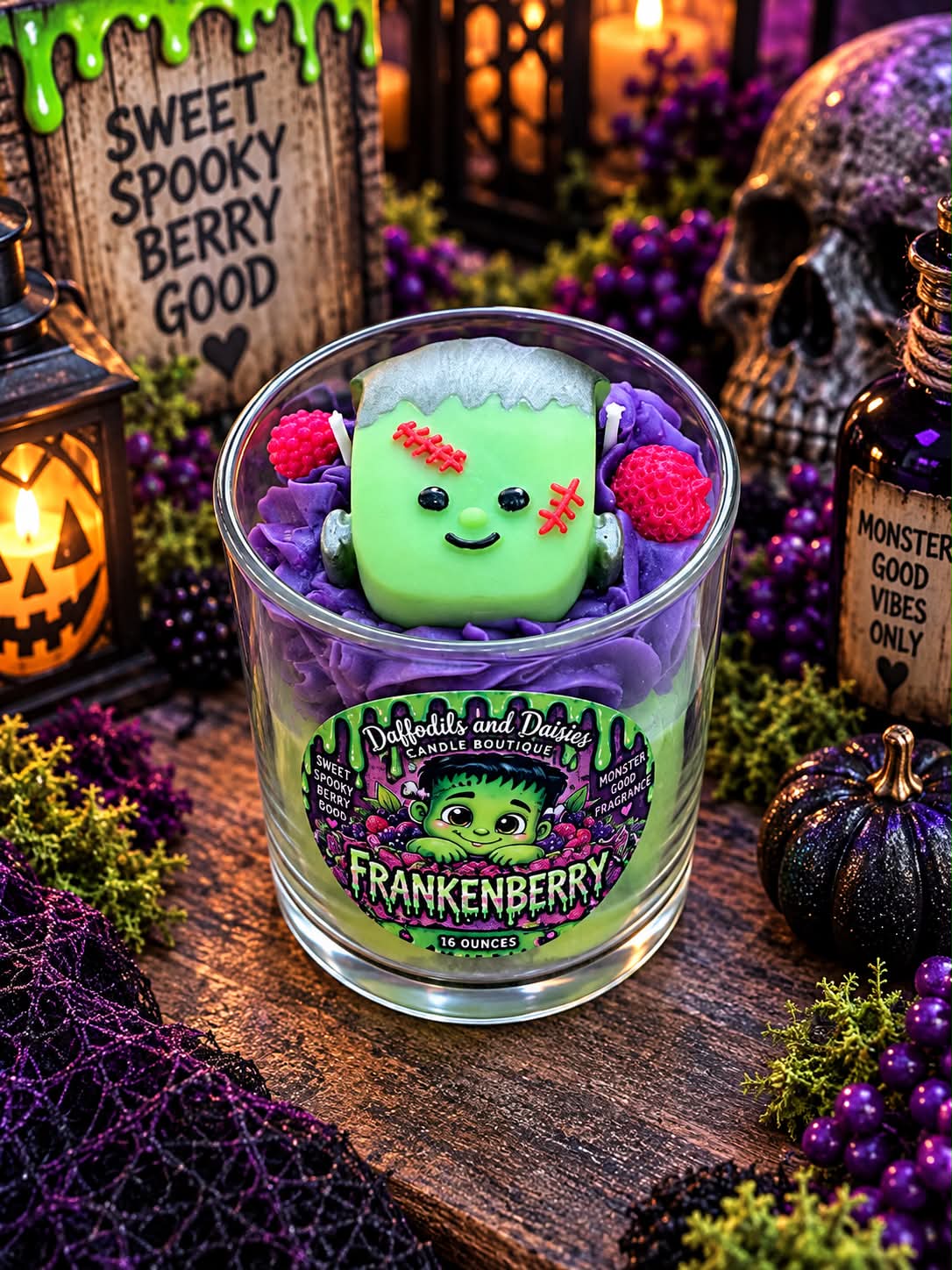 💚💜Frankenberry💜💚16 oz ParaSoy Candle