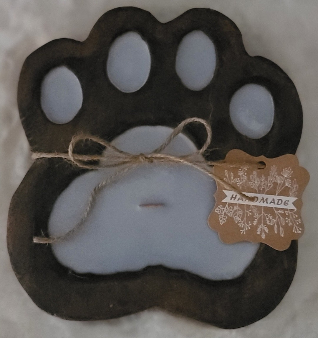 Small Paw Print Soy Wax Dough Bowl Candle