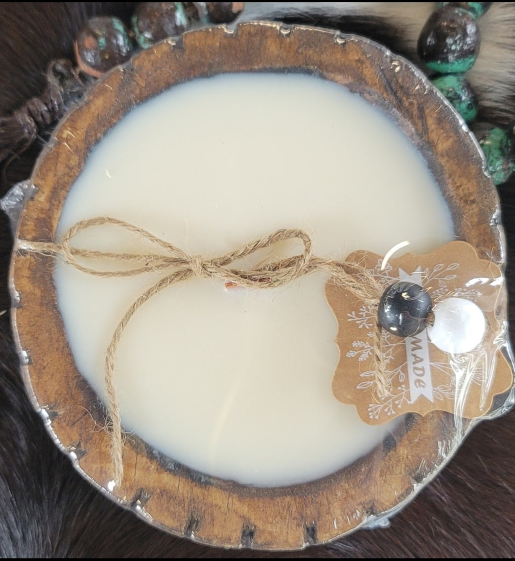 Small Round Soy Wax Dough Bowl Candles